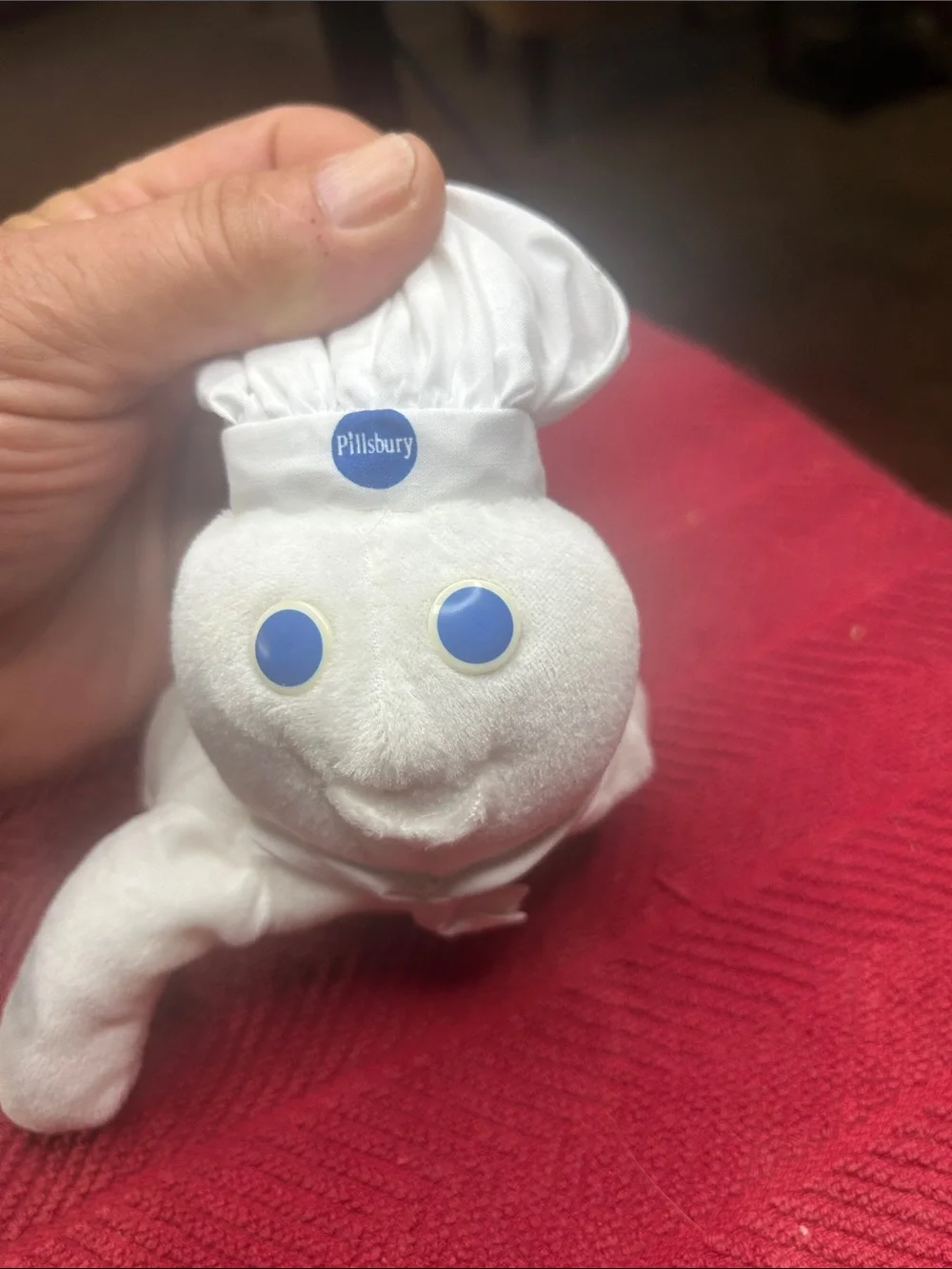 White Plush Character Doll with Blue Eyes - Kids Stuffed Toy